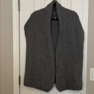 J. Jill Cozy Gray Knit Sweater Vest Size XL